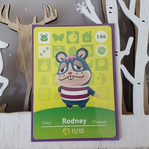 Genuine Animal Crossing amiibo card 146 Rodney
